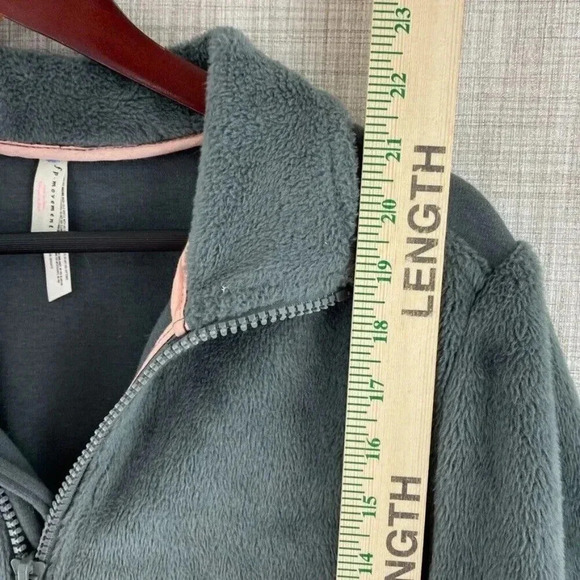 Free People Movement full zip Sweatshirt Womens S gray 3687 - Picture 3 of 8